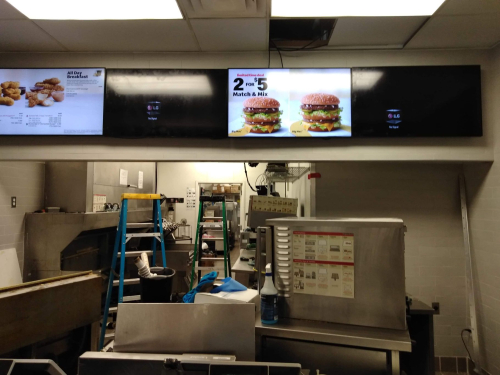 McDonalds Indoor Menuboard Install